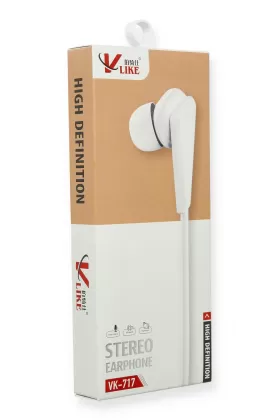 Vlike VK717 Kulak içi Kulaklık - Beyaz