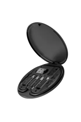 Konfulon SN06 3in1 Kablo ve Kart Düzenleyici - Siyah