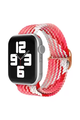 Newface Apple Watch 38mm Star Kordon - Pembe-Kırmızı