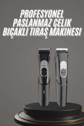 Pro Şarjlı Saç Sakal Tıraş Makinesi Ense Kesme Makinesi Lazer Öncesi Kısaltma