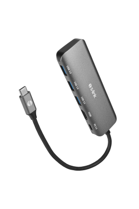 S-LINK SWV-USBC030 Type-C to HDMI 3xUSB3.0 1xPD Metal USB HUB ve Çevirici(1923)