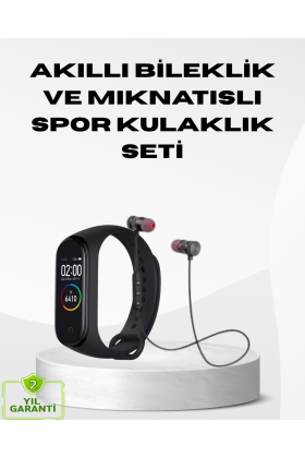 Spor Bileklik + Kablosuz Bluetooth Kulaklık Fitness Seti