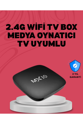 4K UHD Android Medya Oynatıcı 8 GB Hafıza 2 GB RAM Wi-Fi Destekli