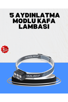 Gece Koşusu İçin LED Kafa Lambası El Sensörlü