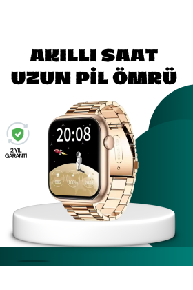 Bluetooth Arama Özellikli Akıllı Saat Uzun Pil Ömürlü