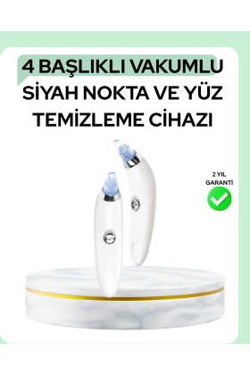 Gözenek Açıcı Buhar Etkili Vakumlu Siyah Nokta Temizleyici – Farklı Cilt Tiplerine Uygun