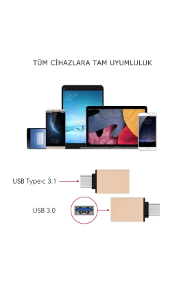 Ally Usb Type C Otg Converter Çevirici Başlık-(5775)