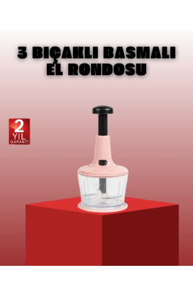 Manuel Sebze Rondosu Pratik Bas Kes Doğrayıcı