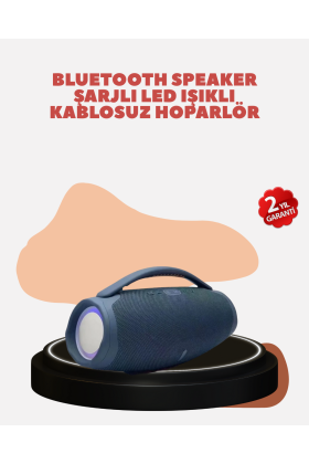 Renkli LED Efektli Suya Dayanıklı Taşınabilir Kablosuz Hoparlör