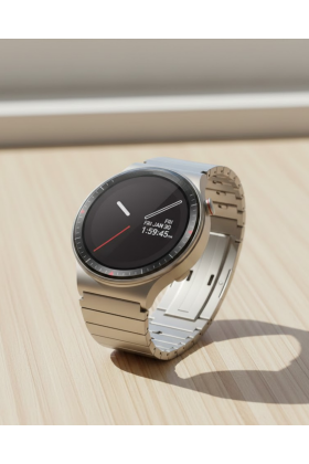 Uzun Pil Ömürlü AMOLED Akıllı Saat Torch Işıklı