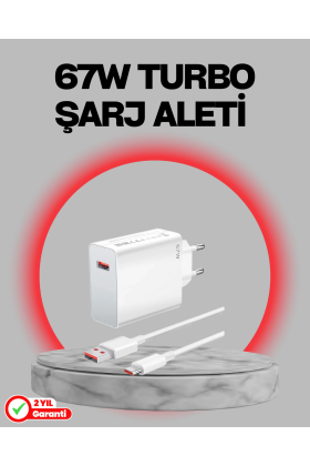 67 Watt Turbo Destekli Şarj Cihazı Honor 50 70 90 Uyumlu