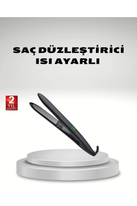 Isı Ayarlı Saç Düzleştirici Titanyum Seramik Plaka Dijital Ekran