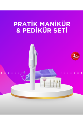 Elektrikli Manikür ve Pedikür Matkap Seti – Ayarlanabilir Hız Ergonomik ve Sessiz