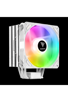 GAMDIAS BOREAS E1-410 WH White Edition 120mm CPU Kule Tipi Hava Soğutma Doğrudan Temas Teknolojisine Sahip 4 adet Gelişmiş Bakır Isı Borusu (AMD AM4-AM5 ve INTEL Tüm işlemciler ile uyumlu)(1923)