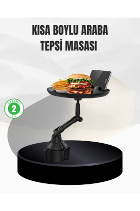 Universal Araç İçi Bardaklık Tepsisi 9 İnç Yemek Alanı ve Telefon Standlı