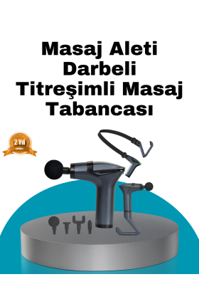 Taşınabilir 3in1 Masaj Aleti Şarjlı Titreşimli Esneme Bantlı