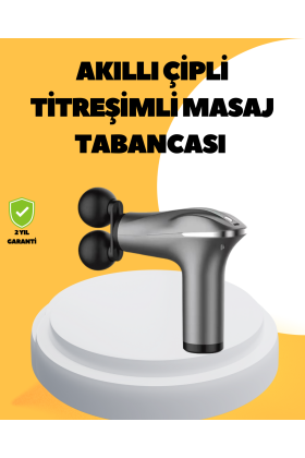 Şarjlı 4 Başlıklı Titreşimli Masaj Aleti Derin Kas Masajı Sporcu Destekli