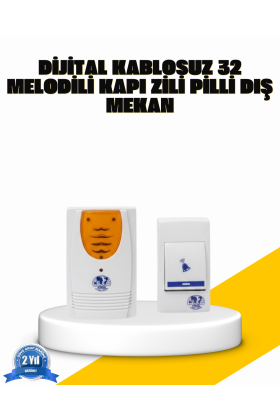 Kablosuz Kapı Zili Kolay Kurulumlu Modern Kullanım