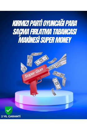 Dolar Boyutunda Kâğıt Atışı Yapan Pil ile Çalışan Oyuncak Tabanca