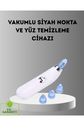 Siyah Nokta ve Gözenek Temizleyici Vakumlu Cihaz – Masajlı Derin Temizlik Teknolojisi
