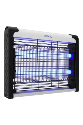 ASONIC AS-A28 Siyah 4W 2000V Masaüstü Zincir Askılı 2adet UV Mor Işıklı Siyah Kasa Sinek Öldürücü(1923)