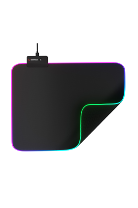 Rampage MP-23 BLITZ M RGB 252x328x3mm RGB Led Gaming MOUSE PAD (Siyah)(1923)