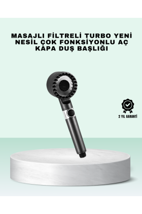 Aç Kapa Tuşlu Filtreli Duş Başlığı Yeni Nesil Tasarım