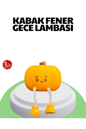 Şarjlı Pumpkin LED Masa Lambası Zamanlayıcılı Dokunmatik