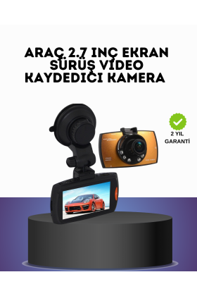 HD Araç Kamerası 2.7 İnç Ekran G Sensor Destekli