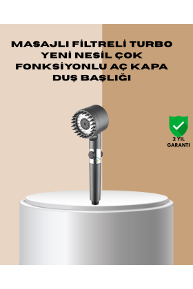 Çok Fonksiyonlu Filtreli Duş Başlığı Masaj Etkili