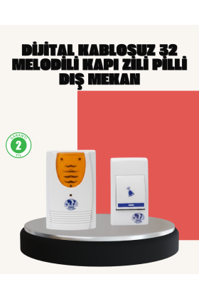 Wireless Kapı Zili Pratik ve Zahmetsiz Günlük Kullanım