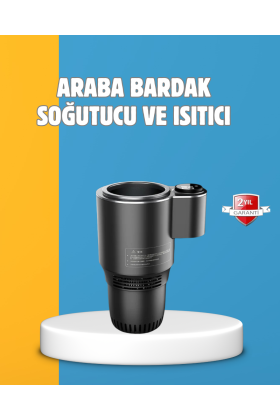 Dijital Ekranlı Akıllı Bardaklık Araç İçi Termal Isıtıcı Soğutucu