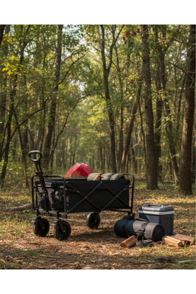 Çok Amaçlı Katlanabilir Kamp Arabası Bahçe Alışveriş Taşıma Vagonu