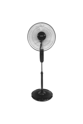 EVEREST FAN11 SİYAH CoolAir 3 Kademeli Hız 40cm 5 Kanat Pervane ve Çerçeve 45W Otomatik Salınım Yükseklik Ayarlı Vantilatör(1923)
