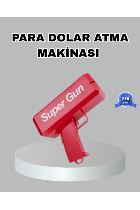 Para Saçma Makinesi Kırmızı Model 100’lü Sahte Para Hediyeli