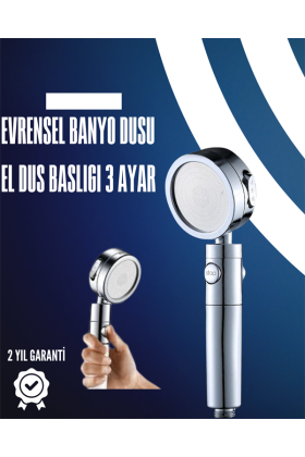 Dayanıklı ve Ergonomik Tasarımlı Ayarlanabilir El Duş Başlığı