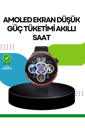 Spor ve Sağlık Takipli Akıllı Saat Kablosuz Şarj