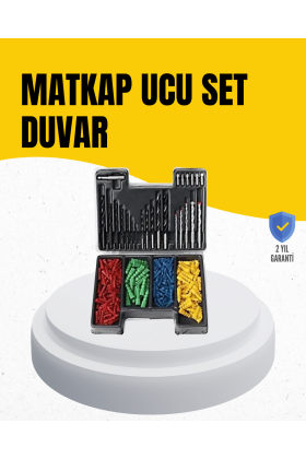 Delme Uç Seti 24 Parça Kutulu Matkap Ucu Ahşap Metal Beton İçin