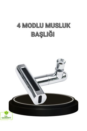 4 Fonksiyonlu Musluk Başlığı 360 Derece Dönebilen ve Su Tasarruflu