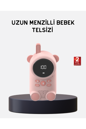 Bebek Telsizi LCD Ekran VOX İki Yönlü İletişim USB Şarj Hafif