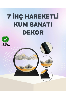Zihin Açıcı Kum Manzarası – 3D Dinamik Kum Tablosu Dekoratif Dönüştükçe Yenilenen Sakinleştirici Sanat Eseri