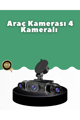 1080P 4 Kanallı Araç Kamerası GPS + WiFi + G Sensör Destekli