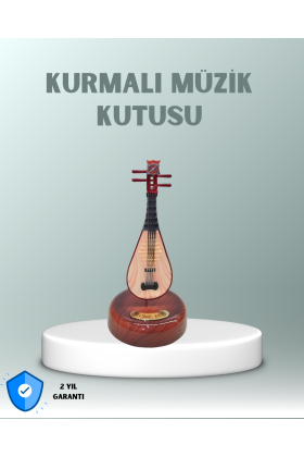 Enstrüman Figürlü Melodi Çalan Dekoratif Müzik Kutusu