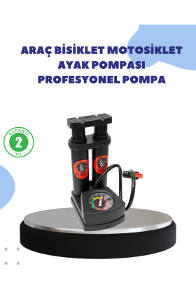 Çok Amaçlı Ayaklı Lastik Pompası Yüksek Hassasiyetli