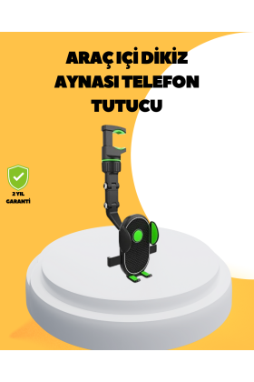 Dikiz Aynasına Takılan Telefon Tutucu Ayarlanabilir Çok Yönlü Araç Aksesuarı