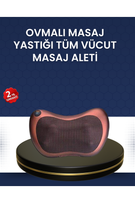 Isıtma Özellikli Derin Yoğurma Masaj Yastığı Priz & Çakmak Girişli