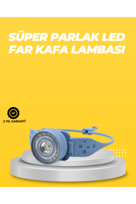 Kampçı Kafa Lambası Su Geçirmez Çok Modlu LED