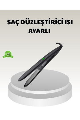 Dijital Ekranlı Isı Ayarlı Saç Düzleştirici –  Titanyum Plaka Seyahat Dostu Tasarım