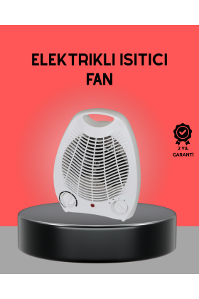Mini Elektrikli Isıtıcı 2000W – Termostatlı Fanlı Isıtma Taşınabilir Tasarım