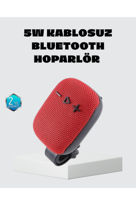 Taşınabilir Kablosuz Hoparlör – 5W Güç TWS Bağlantı ve 800mAh Pil